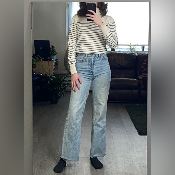 H&M Tops - Striped turtle neck